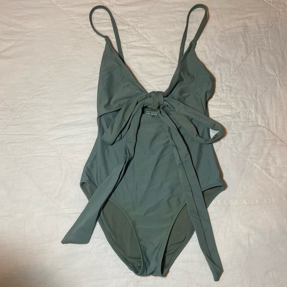 Olive green aerie one piece swim suit!